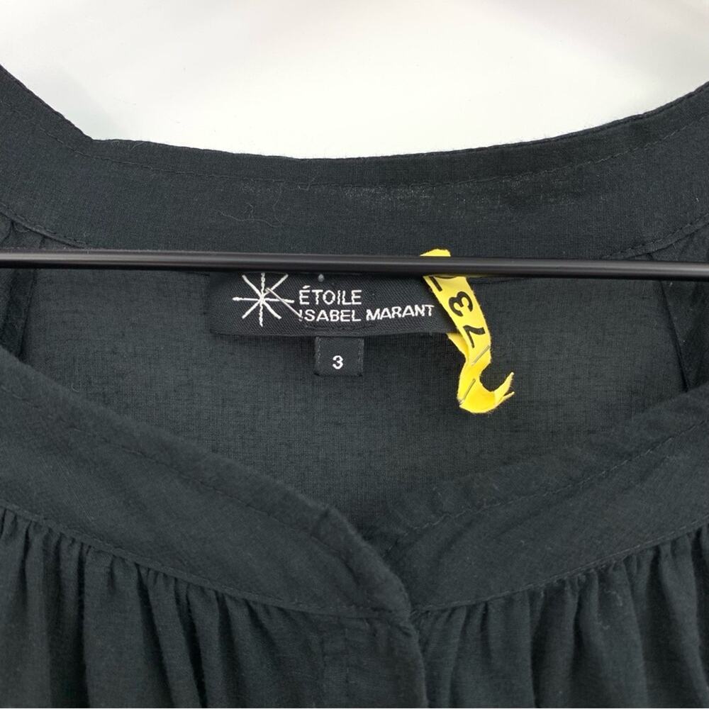 ISABEL MARANT Étoile Cotton Tunic Dress Black 3 - Picture 7 of 11